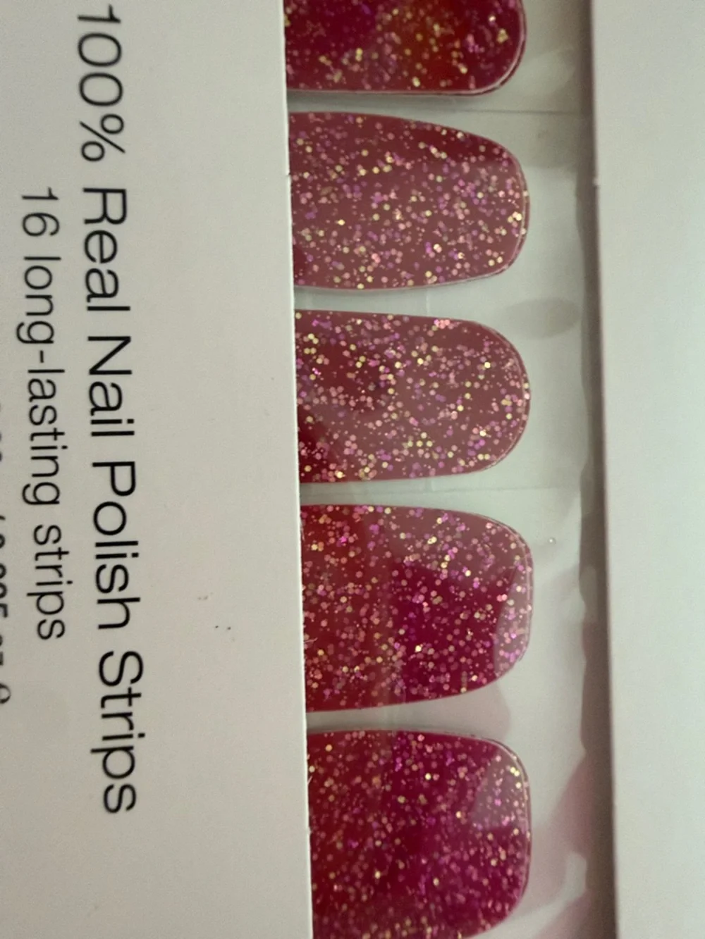 Color Street Glitter Nail Polish Strips - Pink, Burgundy, Dark Purple
